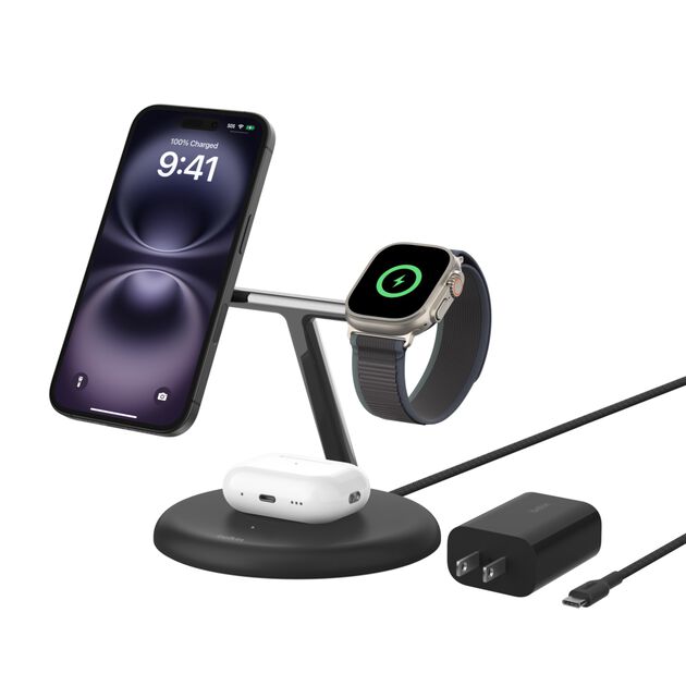 BoostCharge Pro 3-in-1 Qi2 Stand